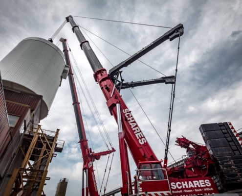 Kran mieten, Kranvermietung, Autokrane, kran, krane, Schares, 500 Tonnen Kran Liebherr LTM 1500-8.1 Arbeitsbühnen Schwertransporte Bocholt Essen Goch WIllich Düsseldorf Autokrane Schares