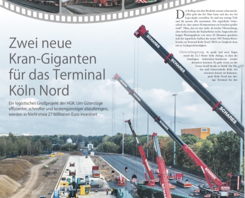 Liebherr 1500 LTM 500 Tonner Krane Autokrane Schares Köln Kranbrücke Tandemhub