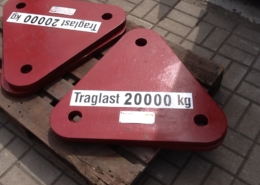 Ausgleichsdreiecke 20t Nutzlast 20t 4 Stück verfügbar Statik und Prüfberichte auf Anfrage