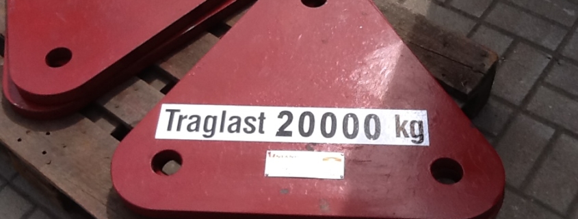 Ausgleichsdreiecke 20t Nutzlast 20t 4 Stück verfügbar Statik und Prüfberichte auf Anfrage
