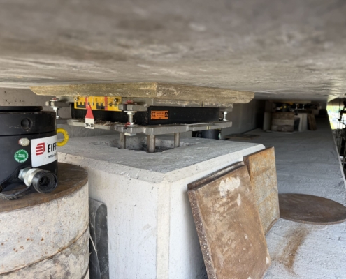 Brückeneinschub, SPMT, Schwerlasttransport, Überbaumontage, Autobahn A1, Autokrane Schares, SQ3, Infrastrukturprojekt
